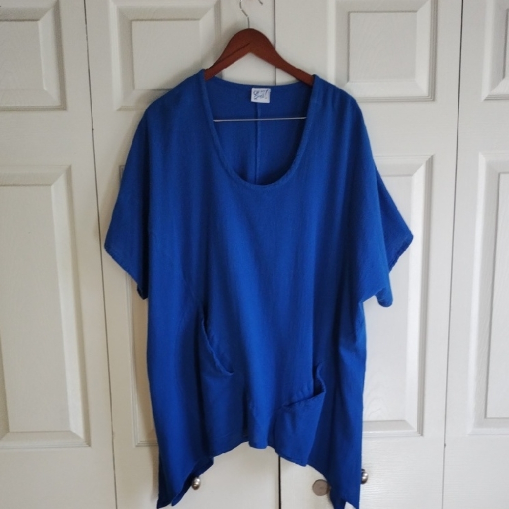 Oh My Gauze Front Pockets A Symatracal Hem Size Large Cotton Gauze